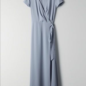 Aritzia Babaton Slip Wrap Dress M